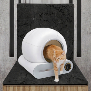 Bac à litière pour chat à nettoyage automatique avec capteur de sécurité anti-pincement, toilette électrique intelligente pour plusieurs chats de grande taille - Product Image 3