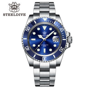 Reloj de Buceo para Hombre STEELDIVE SD1953 de 41 mm en Acero Inoxidable con Movimiento Automático NH35, Bisel de Cerámica y Resistencia al Agua de 300M - Product Image 1
