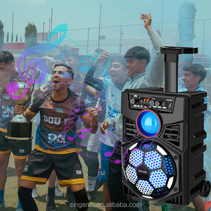 HT-M8 Football <strong>8</strong> Inch Speaker Trolley Portable Speaker Outdoor Portable Blue Tooth Speaker USB Playback Device - Product Image 6