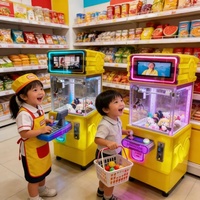 Mini machine d'arcade à griffes, machine à prix en peluche à pièces, machine distributrice de poupées