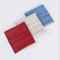 Pochette à bijoux en cuir personnalisée Jinsky avec bouton, sac à bijoux en similicuir suédé avec logo