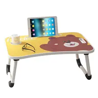 Mesa portátil dobrável para laptop, mesa dobrável, desenho animado, notebook, computador, notebook, mesa