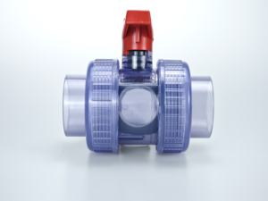 ソケットクリア透明UPVCPVC熱可塑性プラスチックダブルユニオンボールバルブ - Product Image 4