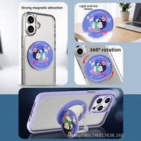Support magnétique pour téléphone avec suivi intelligent, fixation par ventouse pour voiture et bureau, rotation à 360°, aimant puissant pour 17 Pro Max
