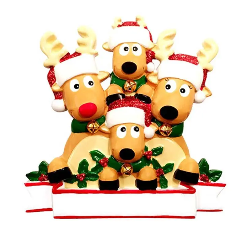 New arrival Christmas Tree Pendants & Xmas Creative gift Reindeer Family Cute Deer DIY Hanging Christmas Ornamente decoration