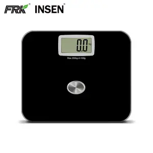 Black Big LCD Display ECO Battery Free Health Electronic Bathroom Body Weighing Scales Kg Lb With Gravity Power Generation