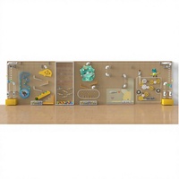 Équipement de jeu intérieur souple pour enfants avec mur de balles scientifiques, taille et capacité personnalisables, construction en plexiglas acrylique non gonflable