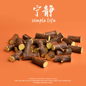 Miniatura de Resina de Tronco de Árbol de Ébano para Manualidades, Decoración de Escenas en Miniatura, Madera - Product Image 4