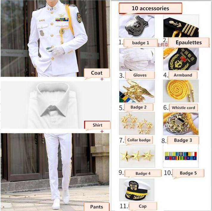 Manteau + Pantalon + Chemise + Casquette + 10 accessoires