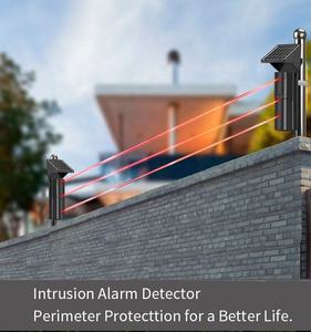 3 Beams Outdoor 433mhz Alarm Detector <b>Smart</b> Photoelectric Solar Powered Outdoor Active Infrared Detector Intrusion Home System - Product Image 6