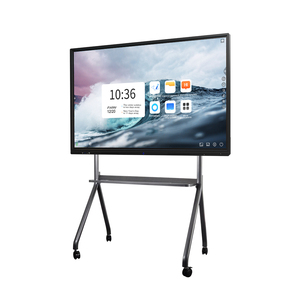 شاشة LCD تعمل باللمس لوح أبيض ذكي حامل تلفاز مقاس 65 بوصة توريد المصنع 65 بوصة 75 بوصة 86 بوصة 65 بوصة تلفاز اوليد أسود وفضي - Product Image 2
