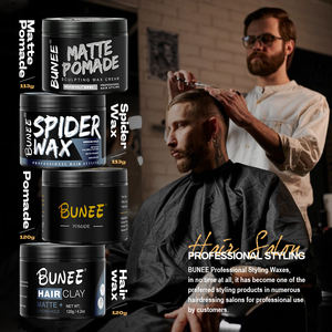 Fournitures de barbier pommade rouge une <span class=keywords><strong>cire</strong></span> pour cheveux tenue forte pommade mate gel pour cheveux bio pommade pour hommes - Product Image 6