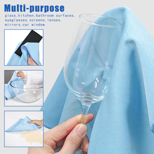 Paños de Limpieza de Microfibra de 30x30cm con Logotipo Personalizado, Coloridos, Sin Pelusa, de Secado Rápido, <span class=keywords><strong>para</strong></span> Cocina, Auto, Espejos y Vidrio - Product Image 3