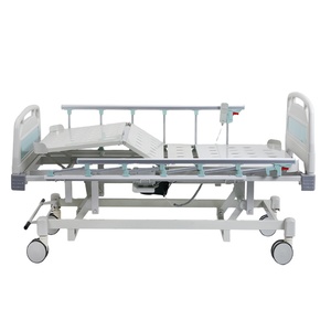 2025 Hecai Factory <span class=keywords><strong>Prix</strong></span> du <span class=keywords><strong>lit</strong></span> d'hôpital électrique pliable à 3 fonctions avec roues - Product Image 1