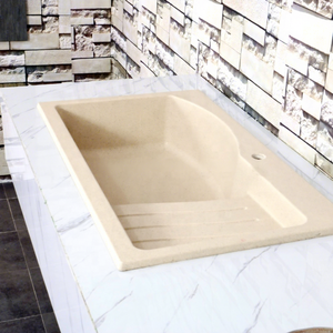 Hot Sale Modern Single Resin <strong>Apron</strong> Double Bowl Kitchen <strong>Sink</strong> Deep White Rectangular Nano Two Holes for Undermount Installation - Product Image 1