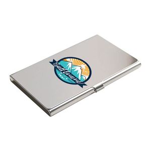 Porte-cartes de visite professionnel en métal personnalisé en aluminium et acier inoxydable - Product Image 1