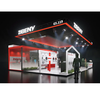 Diseño de Stand de Madera con Techo de Truss Premium para Exposiciones Globales en Europa, Estados Unidos y Medio Oriente