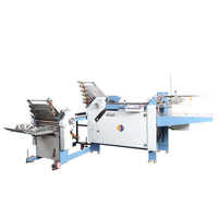 Nouveaux produits machine de pliage de feuilles d'alimentation continue ronde adaptée aux travaux d'impression de taille moyenne à grande machine de pliage