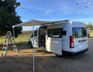 Auvent de <span class=keywords><strong>camping</strong></span>-<span class=keywords><strong>car</strong></span> rétractable entièrement motorisé et manuel Awnlux W5800 pour <span class=keywords><strong>Fiat</strong></span> Ducato, Mercedes Sprinter et VW T5/T6 - Product Image 1