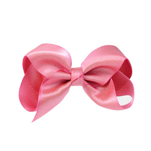 Barrettes à cheveux pour filles de 12 cm, ruban métallique, nœud en satin, accessoires pour cheveux - Product Image 5