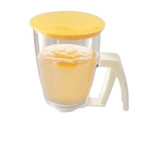 Dispensador de masa para panqueques con mango de compresión y marcas de medición para panqueques, crepes y cupcakes, herramienta para hornear
