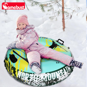 Tube à neige gonflable Samebust 110 cm, double siège, pour enfants et adultes, pour l'hiver en plein air - Product Image 2