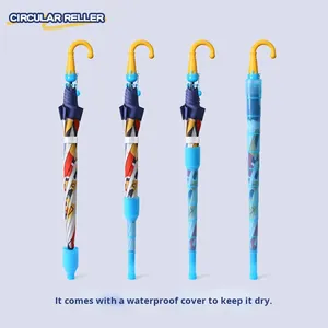 Parapluie imperméable à l'eau 8K 190t, design de dessin animé mignon, personnalisable, pour <span class=keywords><strong>la</strong></span> <span class=keywords><strong>maternelle</strong></span>, les garçons et les filles - Product Image 3