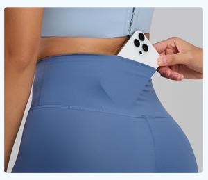 ชุดโยคะผู้หญิง ชุดพิลาทิสกระชับสัดส่วน ชุดกีฬาตาข่าย 2 ชิ้น ระบายอากาศได้ดี ลายมัดย้อม เอวยางยืด - Product Image 6