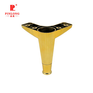 רגלי ספה ורגלי מיטה מפלסטיק בעיצוב מודרני, קולקציית 2025, בצבע שחור+זהב, רכיבי ריהוט - Product Image 3