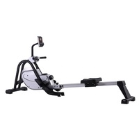 Máquina de remo plegable de aluminio con volante de inercia para gimnasio interior