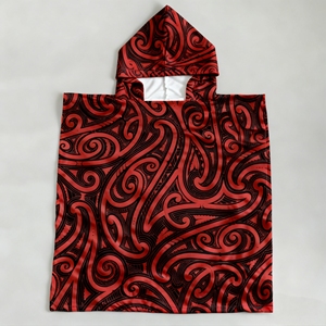 Parfait pour les câlins après le <span class=keywords><strong>bain</strong></span>, serviette <span class=keywords><strong>de</strong></span> plage en microfibre haute densité 390 GSM, serviette <span class=keywords><strong>poncho</strong></span> pour enfants, imprimé Kour - Product Image 2