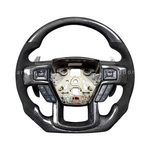 Volant en fibre de carbone d'origine pour <span class=keywords><strong>Ford</strong></span> F150 <span class=keywords><strong>Raptor</strong></span> <span class=keywords><strong>2021</strong></span> 2022 2023, mise à niveau de l'intérieur de la voiture - Product Image 1