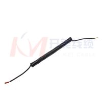 Cable Espiral para Remolque de Camión de Alta Calidad, 1-20A, Conductor de Cobre Libre de Oxígeno, PVC/PE/TPEE/F46, 450-750V, -40--+85, Cable Negro
