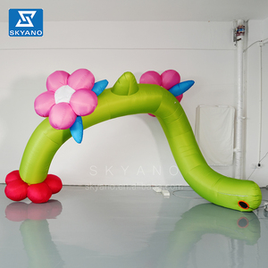 Fleurs publicitaires gonflables Alice au pays des merveilles Fleurs Art <span class=keywords><strong>Sculpture</strong></span> pour salon professionnel - Product Image 2
