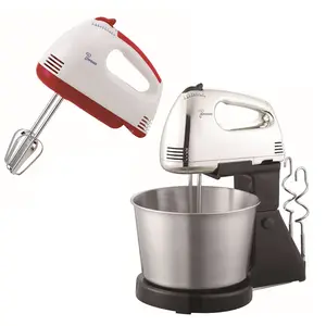 Cake Accessories Healthy Electric Egg Mini Hand Mixer Baking Equipment with Big Bowl Mixer hand crank bread dough mixer