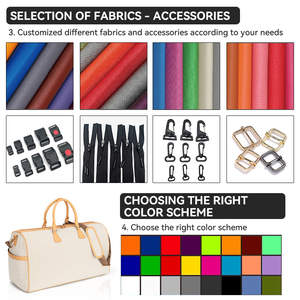 Borsone da Viaggio Grande Capacità 21.4" con Finiture in PU, Borsa Impermeabile 900D con Manica per Trolley per Sport e Palestra - Product Image 6