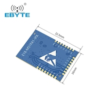 Ebyte-Módulo inalámbrico ODM ZigBee, interfaz de E/S UART tipo SMD, 4dBm, 2,4 GHz, Protocolo IEEE 802.15.4, CC2530, Chip RF