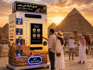 Distributeur automatique de souvenirs (pièces de monnaie et médailles) à écran tactile, gravure laser instantanée personnalisée, équipement touristique en libre-service 24h/24 - Product Image 1