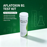 Kit de test rapide de l'aflatoxine B1 à haute sensibilité (20 tests) – Bandelettes de test de sécurité alimentaire pour céréales, noix, aliments pour animaux, huiles comestibles – Contrôle qualité quotidien