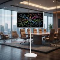 Téléviseur intelligent Android portable de 32 pouces, écran tactile IPS, HDTV, Wi-Fi, pour appareil multi-scènes, pour réunions de bureau et divertissement à domicile