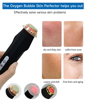 Appareil de beauté électrique pour le visage, jet d'oxygène CO2, peeling, avec technologie d'hydradermabrasion, compatible avec la prise britannique, hydrate et détoxifie