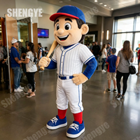 Costume de mascotte personnalisé Shengye pour club de baseball, tenue de mascotte d'équipe de baseball pour la saison, idéal pour les matchs de baseball
