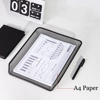 Mesh Collection Apilable File Holder Organizador de escritorio negro Bandeja de papel con organizador de archivos de escritorio de 3 niveles