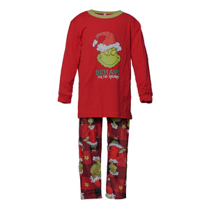 Conjuntos de Pijamas Térmicos de Malha com Estampa de Desenho Animado para Mulheres, Moda Coreana Personalizada para o Outono de 2023, Pijamas de Natal para a Família - Product Image 6