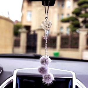 Adornos Colgantes para Coche con Forma de Corazón Brillante Estilo INS, Accesorios de Decoración Interior - Product Image 3