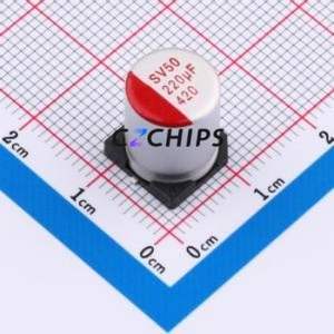 JBLM2221M050E127RTM ตัวเก็บประจุแบบแข็งชนิด SMD, ขนาด D10xL12.7 มม. ( ความจุ: 220uF ) ( ความแม่นยำ: 20% แรงดันไฟฟ้าที่กำหนด: 50V ) - Product Image 1