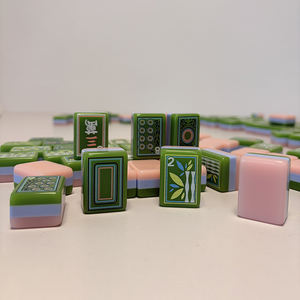 <span class=keywords><strong>Mahjong</strong></span> Américain Personnalisable en Gros, 3 Couches, Tuiles Durables et Portables, 160 Pièces, 4 Joueurs - Divertissement Amara <span class=keywords><strong>Mahjong</strong></span> - Product Image 5