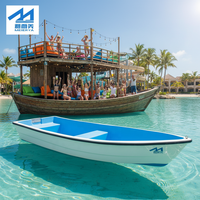 Bateau à rames rigide en fibre de verre Meierya Electric pour 4 personnes avec capacité de dérive et prix d'usine