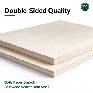 Plaques de bois de tilleul de 6 mm, taille personnalisée 305*305 920*920 mm, contreplaqué à âme en peuplier pour gravure laser, fraisage CNC, usage structurel - Product Image 2