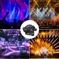 RGBW 120W Luces de haz láser con cabezal móvil Blanco cálido UV con control DMX512 para discotecas KTV y fuente LED Spider DJ